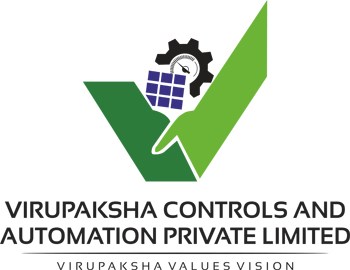 VIRUPAKSHA CONTROLS AND AUTOMATION PRIVATE LIMITED – VIRUPAKSHA VALUES VISION – with device of V logo