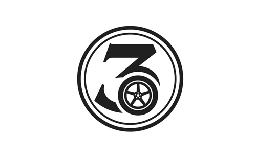 Device of 3 wheel logo