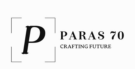 P PARAS 70 CRAFTING FUTURE logo