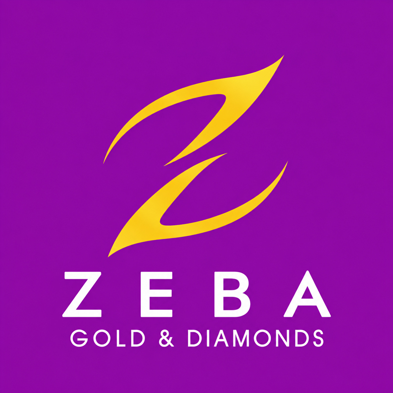 ZEBA GOLD AND DIAMONDS trademark logo