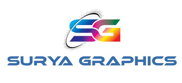 SURYA GRAPHICS WITH DEVICE OF SG logo