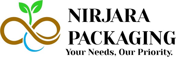 NIRJARA PACKAGING, "Your Needs, Our Priority" logo