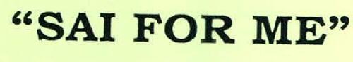 “SAI FOR ME” logo