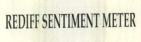 REDIFF SENTIMENT METER logo