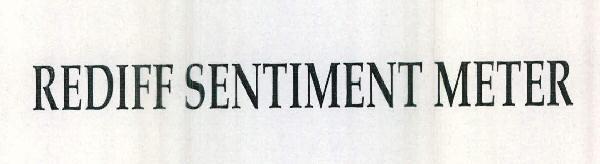 REDIFF SENTIMENT METER logo
