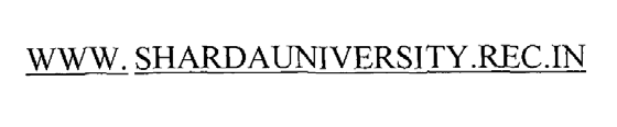 WWW. SHARDAUNIVERSITY.REC.IN logo