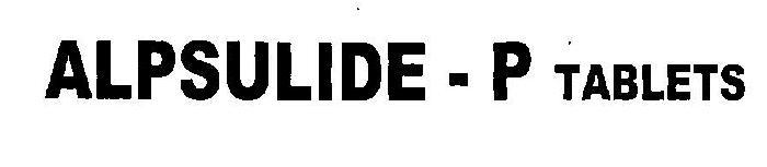 ALPSULIDE - P TABLETS logo