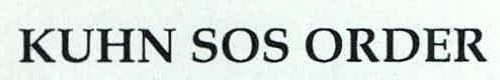 KUHN SOS ORDER logo