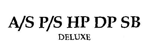 A/S P/S HP DP SB DELUXE logo