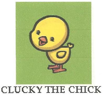 CLUCKY THE CHICK logo