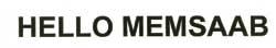 HELLO MEMSAAB logo