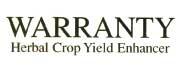 WARRANTY Herbal Crop Yield Enhancer logo