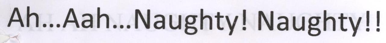 Ah...Aah...Naughty! logo