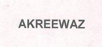 AKREEWAZ logo