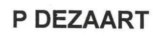 P DEZAART logo