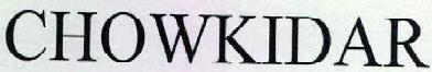 CHOWKIDAR logo