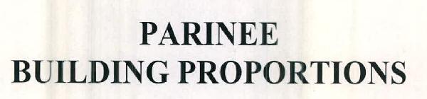 PARINEE BUILDING PROPORTIONS logo
