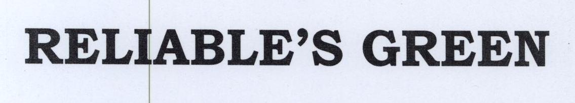 RELIABLE’S GREEN logo