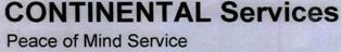 CONTINENTAL Services Peace of Mind Service logo