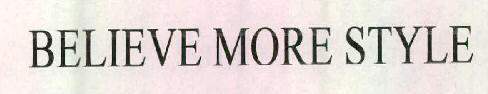 BELIEVE MORE STYLE logo
