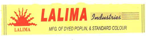 LALIMA MFG. OF DYED POPLIN, & STANDARD COLOUR logo