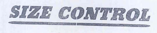 SIZE CONTROL logo