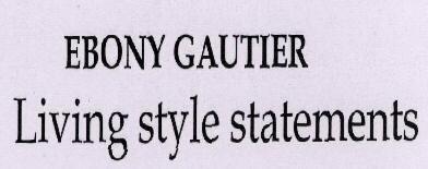 EBONY GAUTIER Living style statements logo