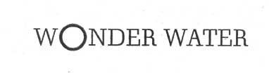 WONDER WATER logo