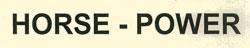 HORSE - POWER logo