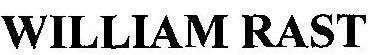 WILLIAM RAST logo