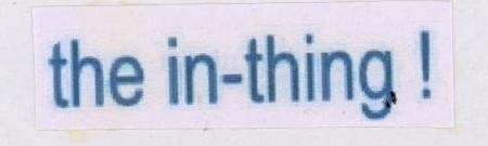 the in-thing ! logo