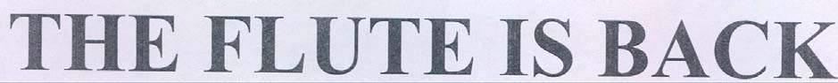 THE FLUTE IS BACK logo