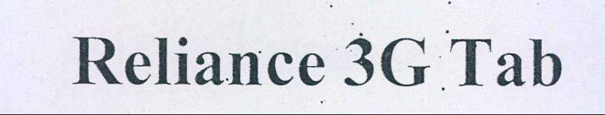 Reliance 3G Tab logo