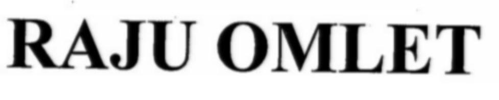 RAJU OMLET logo