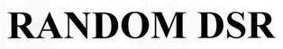 RANDOM DSR logo