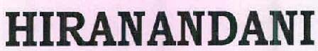HIRANANDANI logo
