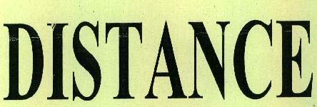 DISTANCE logo