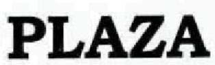 PLAZA logo