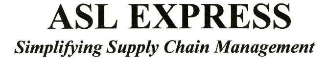 ASL EXPRESS Simplifying Supply Chain Management logo