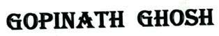 GOPINATH GHOSH logo