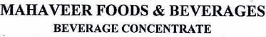MAHAVEER FOODS & BEVERAGES BEVERAGE CONCENTRATE logo