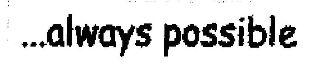 ..always possible logo