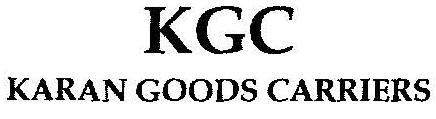 KGC KARAN GOODS CARRIERS logo