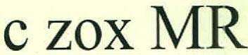 c zox MR logo