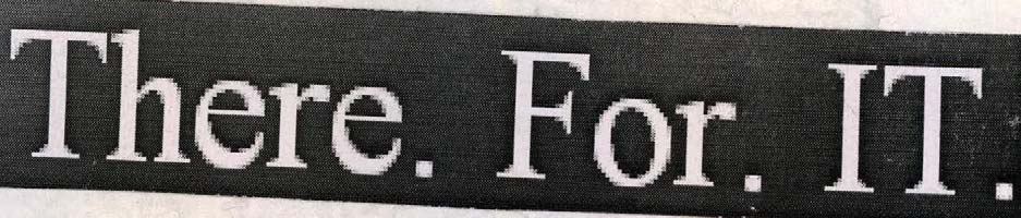There. For. IT. logo