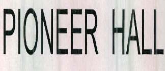 PIONEER HALL logo