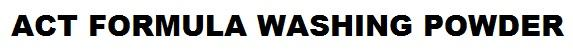 ACT FORMULA WASHING POWDER logo