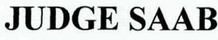 JUDGE SAAB logo