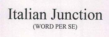 Italian Junction (WORD PER SE) logo