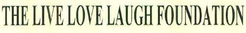 THE LIVE LOVE LAUGH FOUNDATION logo